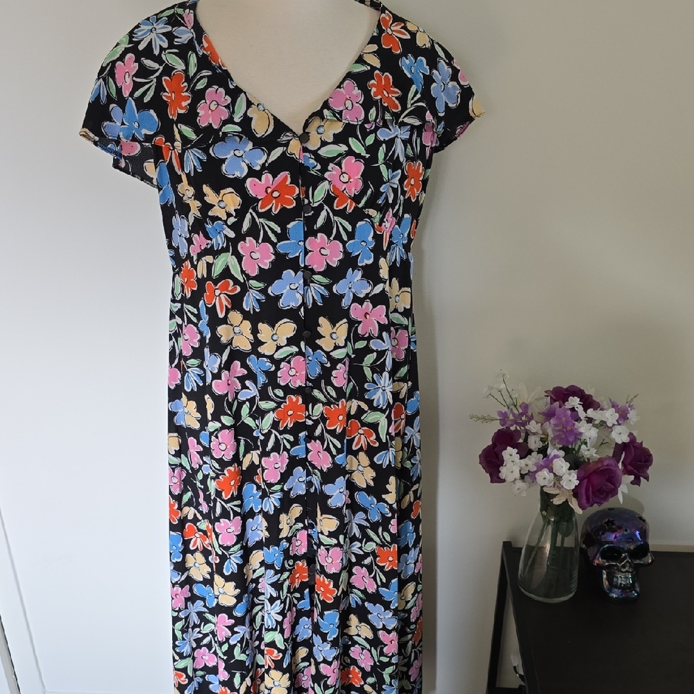 ASOS Colorful Floral Midi Dress